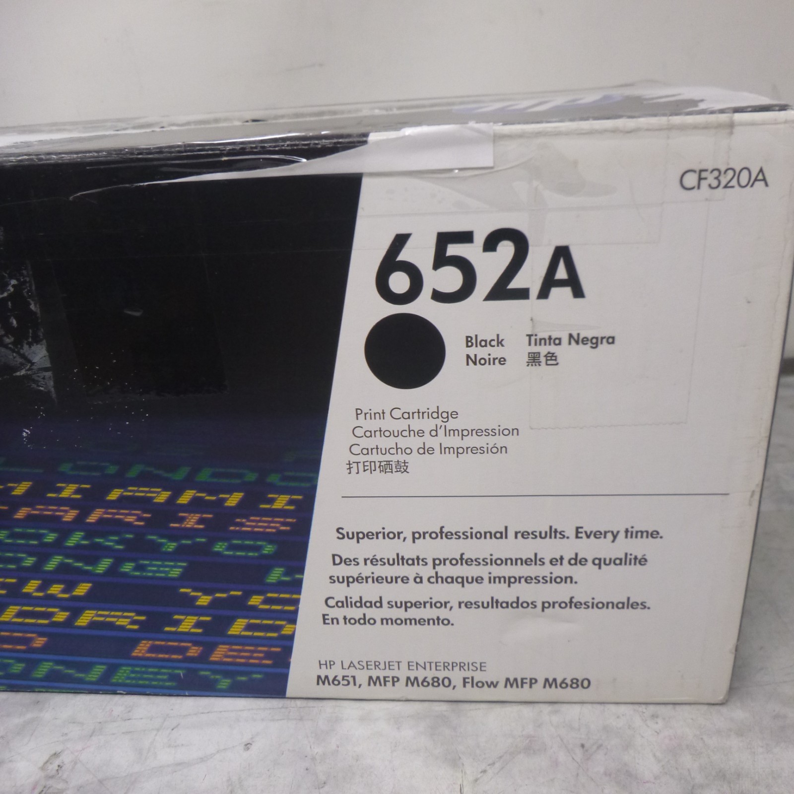 Genuine HP 652A Black CF320A Print Cartridge 
