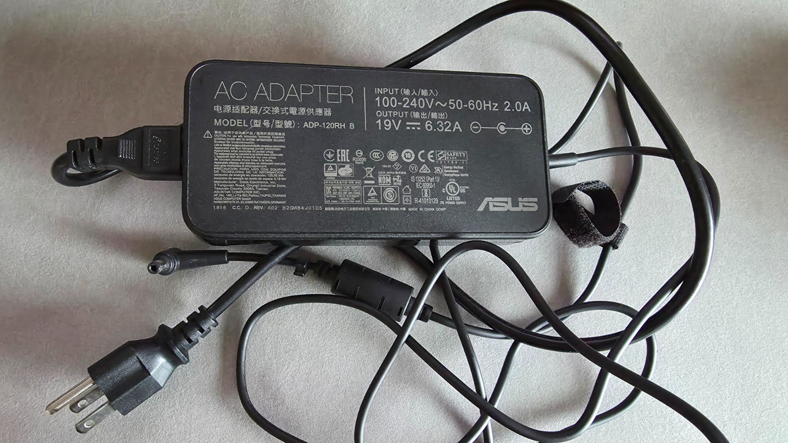 Original 19V 6.32A ADP-120RH B OEM 120W Charger 5.5x2.5m