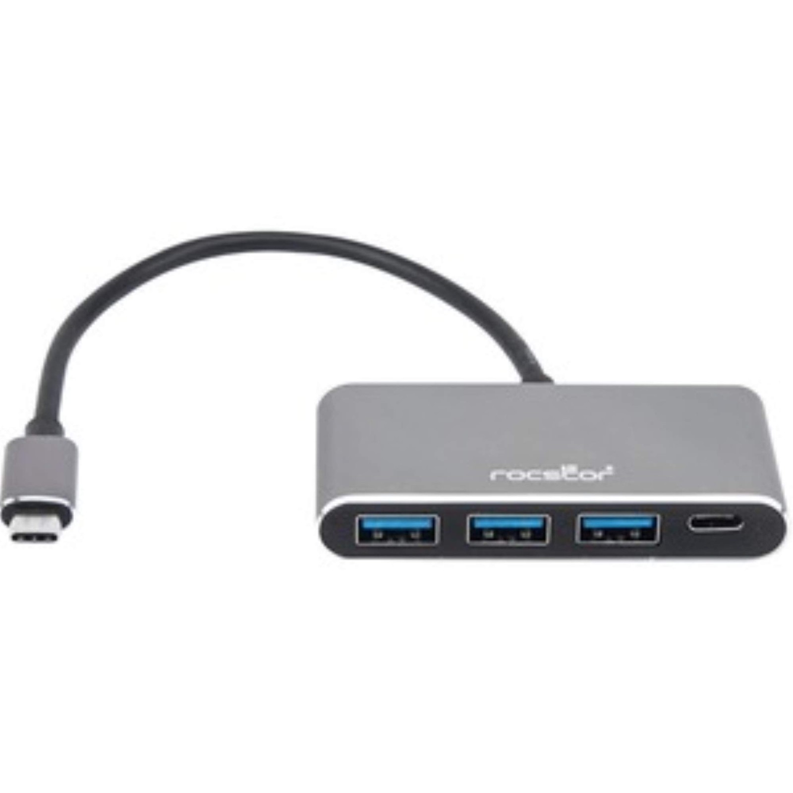 Y10A200-A1 Premium USB C Hub - 4 Port USB-C to USB-A (3X) and USB-C (1x) - Bu...