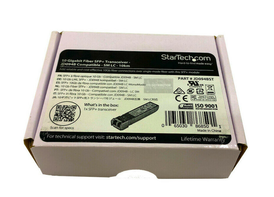 JD094BST I Open Box StarTech SFP+ Module 10GBASE-LR 10GbE Single Mode Fiber