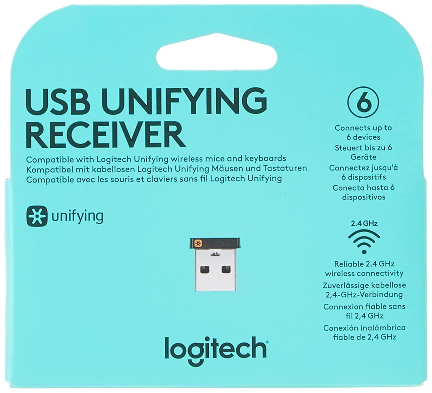 Logitech Unifying USB Receiver for Wireless Mouse Keyboard MX M905 M705 M510