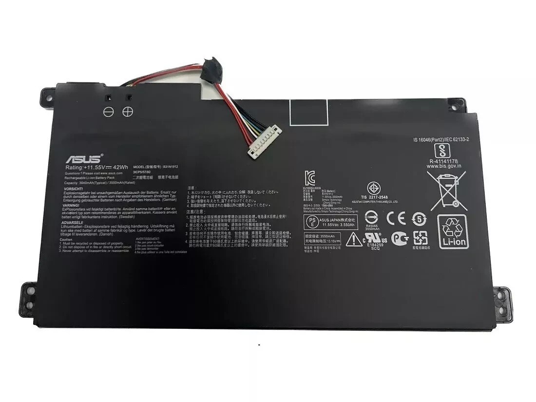 NEW Genuine OEM B31N1912 42Wh Battery for Asus VivoBook 14 E410MA L410MA Series