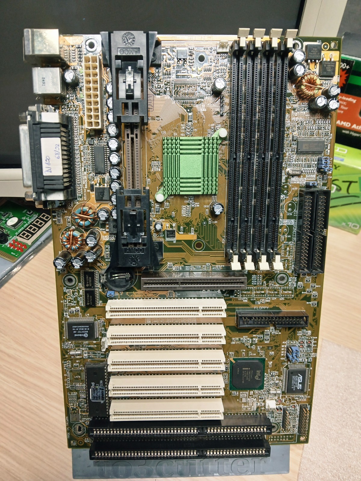 Asus P2B-F  BX440 slot 1 motherboard gaming grade PCB REV.:1.0 - WORKS GREAT 