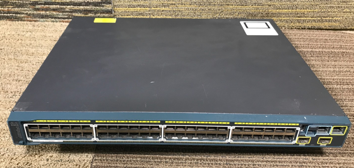Cisco Catalyst WS-C2960S-48FPD-L 48 Port Gigabit PoE+ W/C2060S-STACK