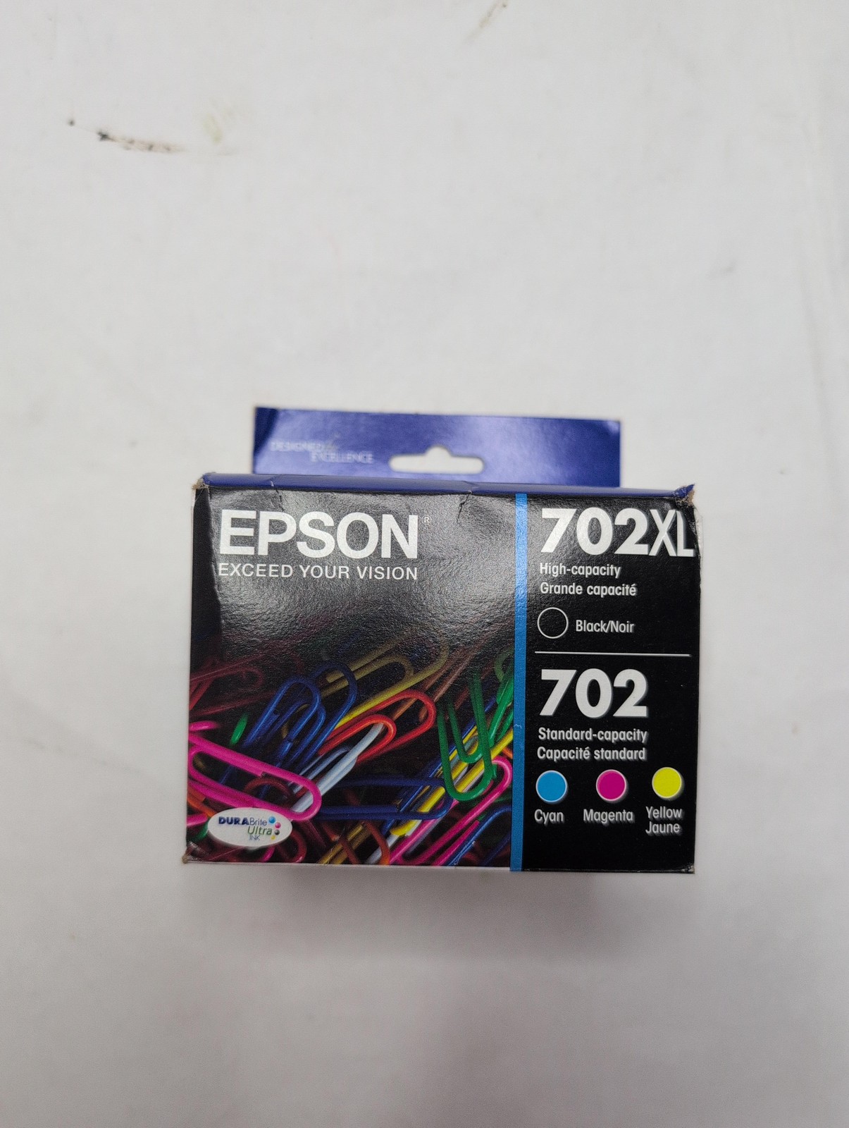 *2027-10-1* Epson 702 Genuine Ink Cartridge Xl Black And Standard Color Combo
