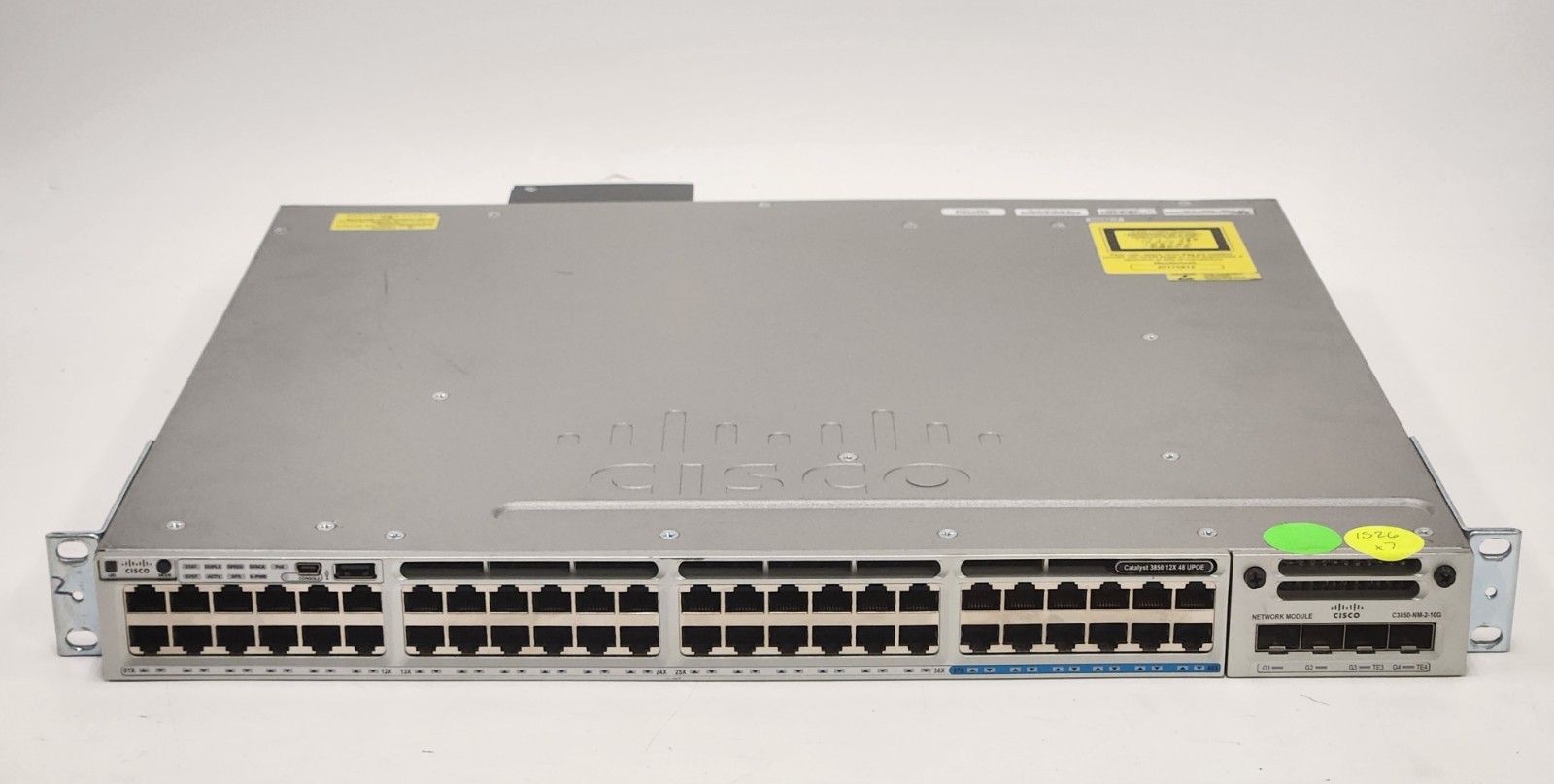 Cisco Catalyst 3850 WS-C3850-12X48U-S 48-Port UPOE Switch 2x PWR C3850-NM-2-10G