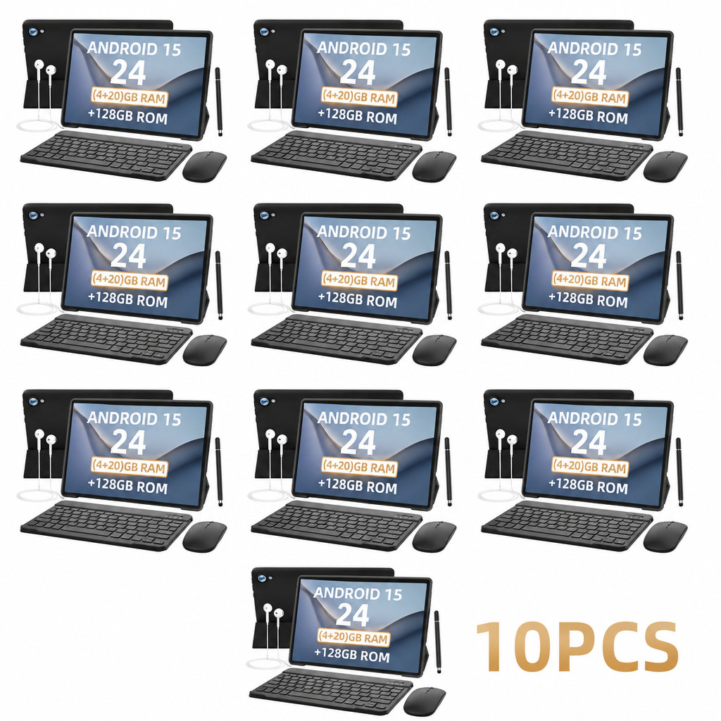 10Set 2026 Tablet 24GB+128GB 1TB TF Dual Camera 8MP/5MP Android 15 Octa-Core 10"
