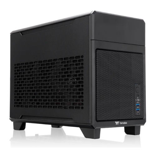 Thermaltake TR100 COMPACT MINI-ITX MINI TOWER CASE, CA-11A-00S1NN-00 (BLACK)