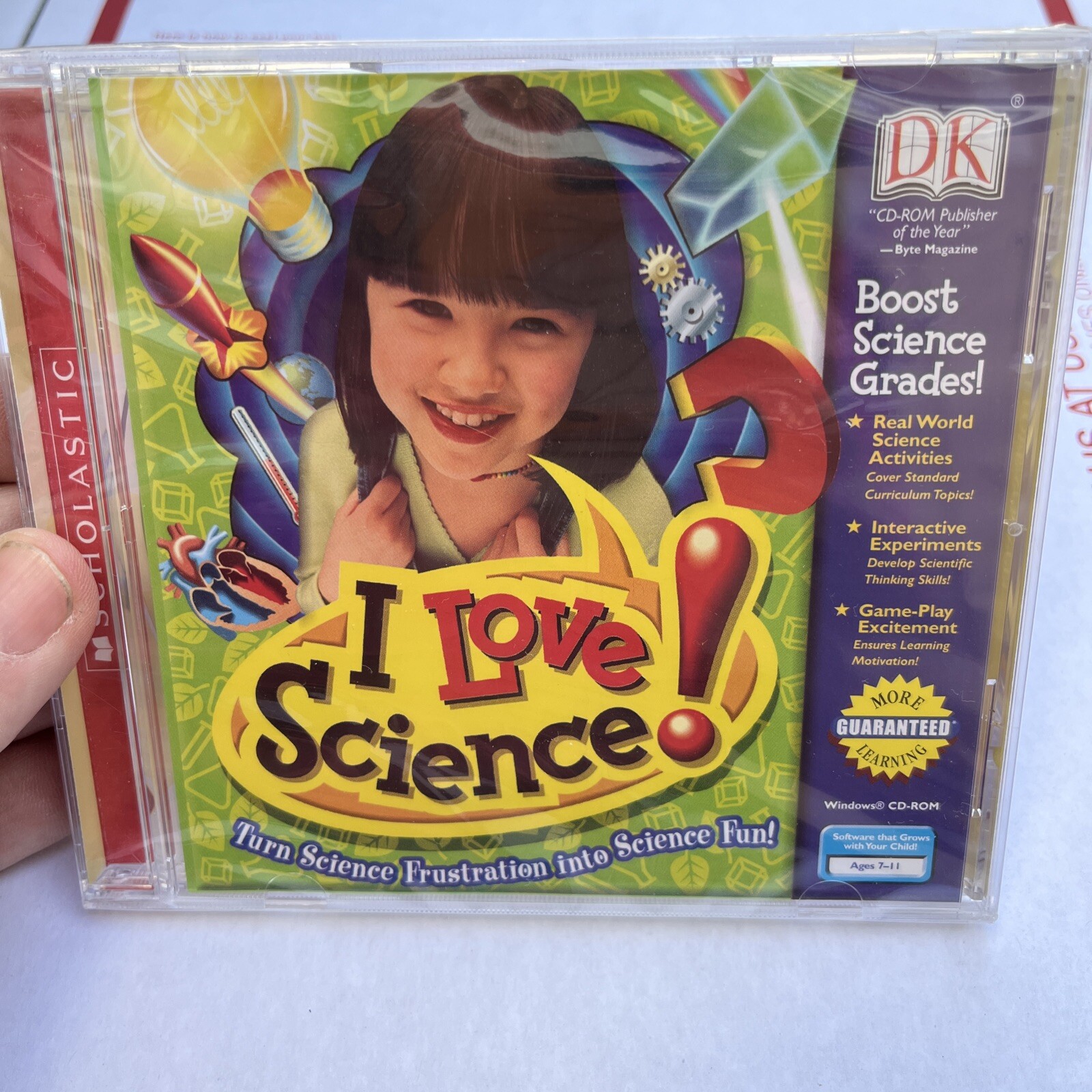 I Love Science By Scholastic Ages 7-11 [Windows/Mac CD-Rom] SEALED