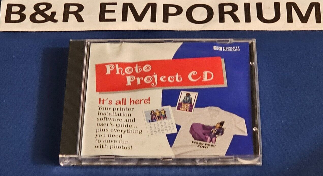 Photo 2-CD-ROM Lot - Photo Project CD (HP) Used + Photo Parade (Wal-Mart) New