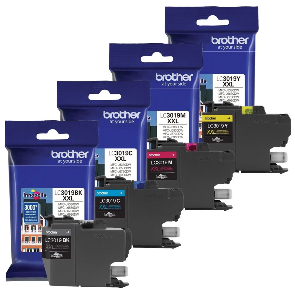 Brother Genuine Ink Cartridges 1 Black 1 Cyan 1 Magenta 1 Yellow High Quality