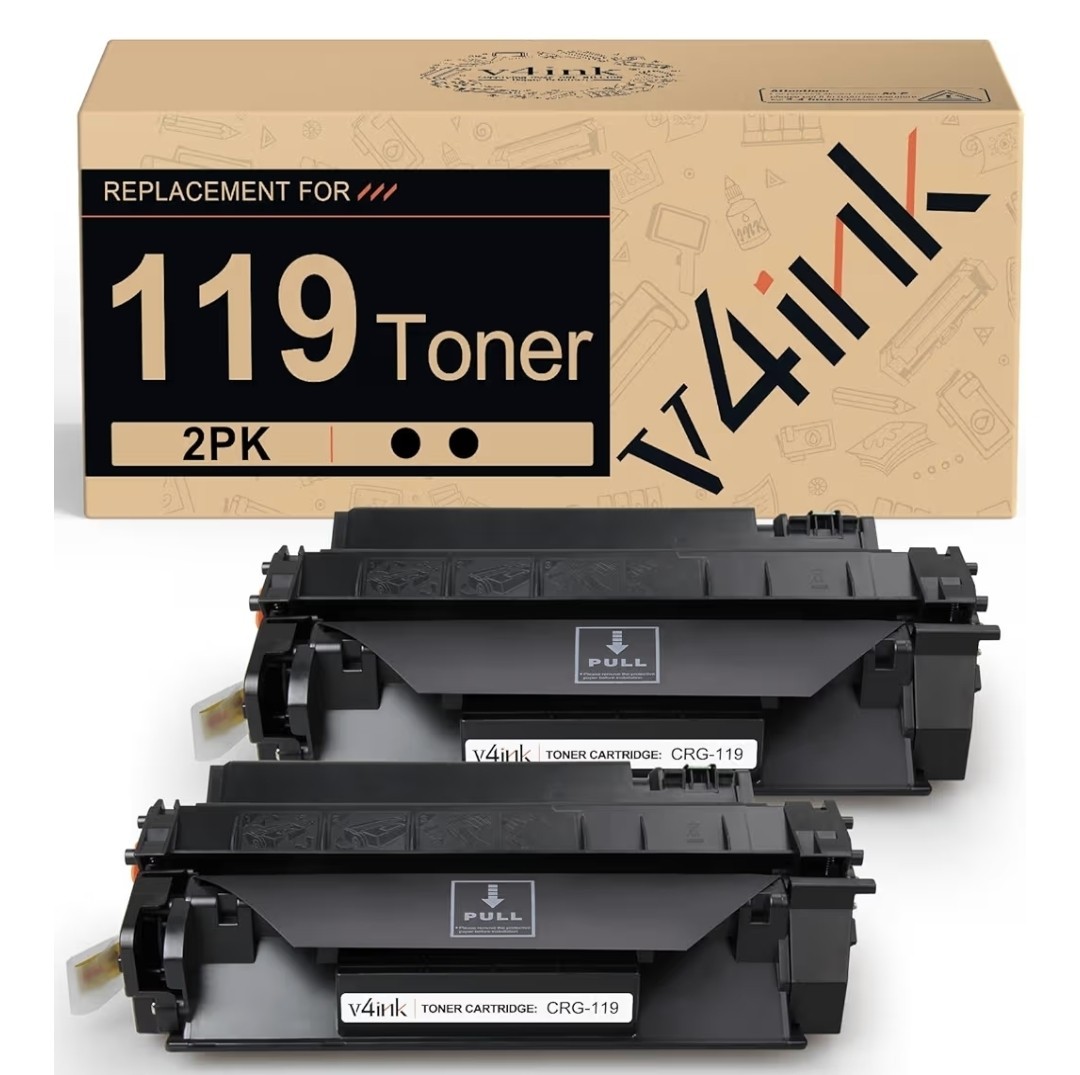 v4ink 2PK Compatible 119 Toner Cartridge Replacement for Canon 119 CRG-119...