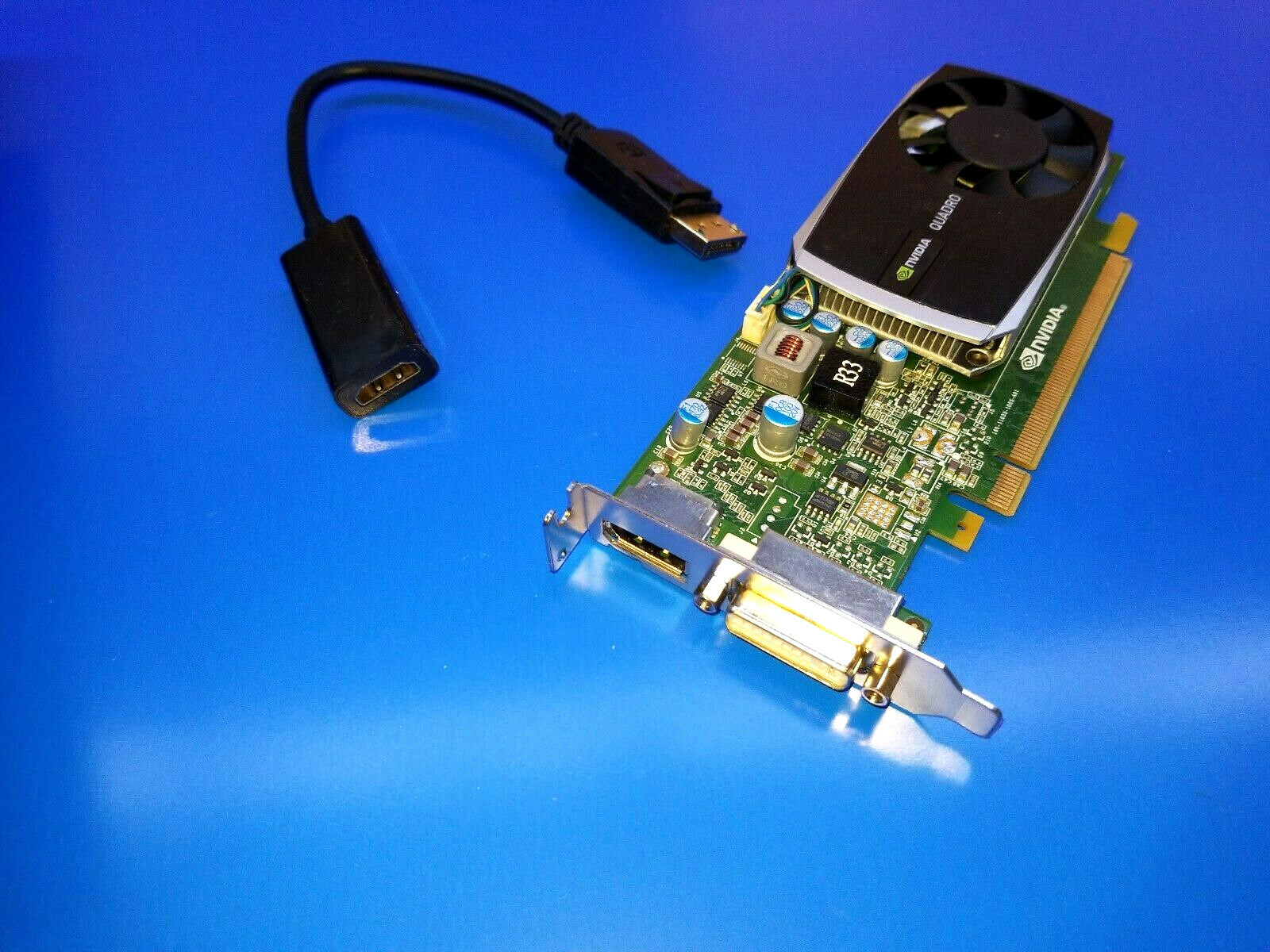 HP Compaq dc7600 dc7700 dc7800 dc7900 SFF 1GB Video Graphics Card + HDMI Adapter