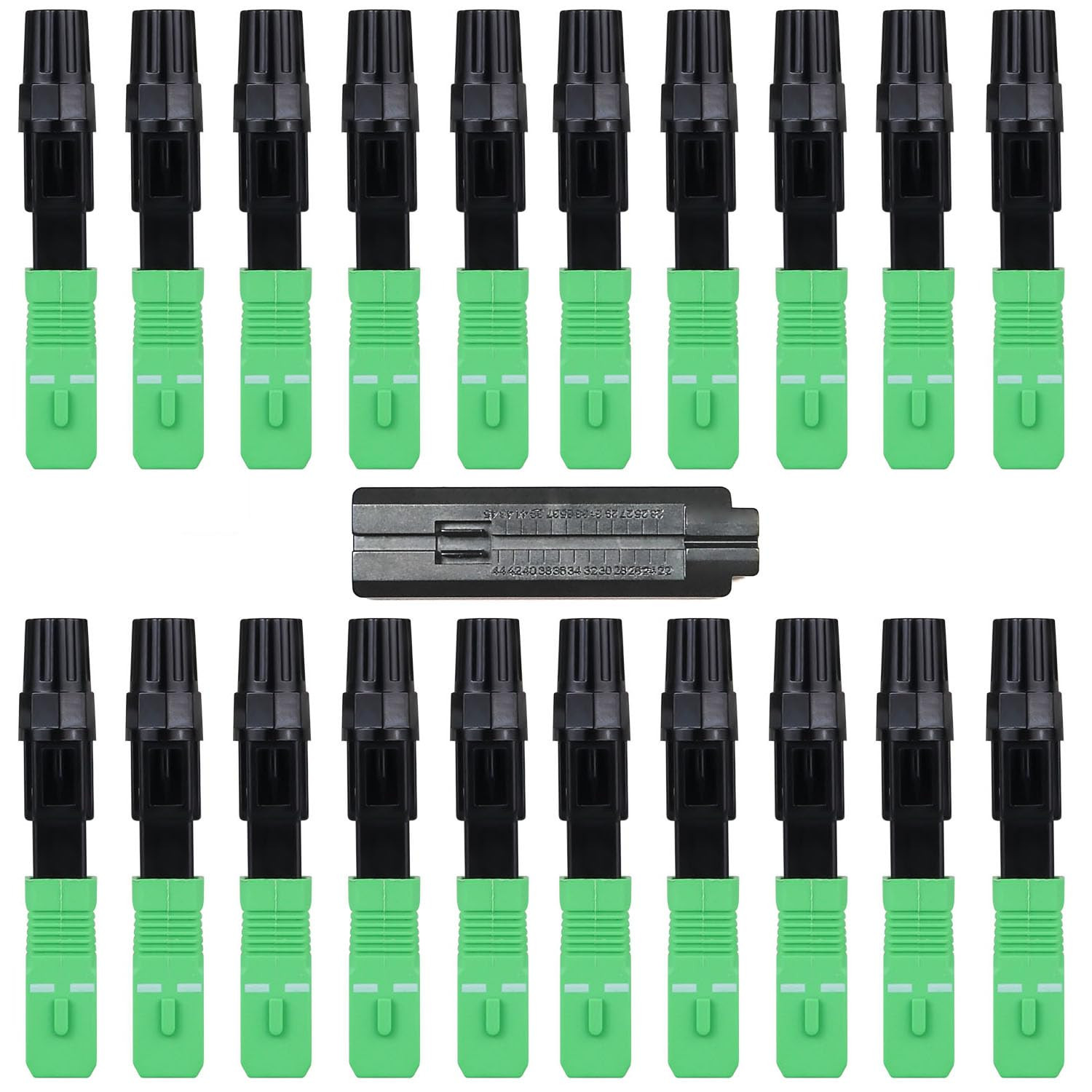 20-Pack FTTH SC/APC Fiber Quick Connector, Optic Fiber Fast Connector Adapter fo