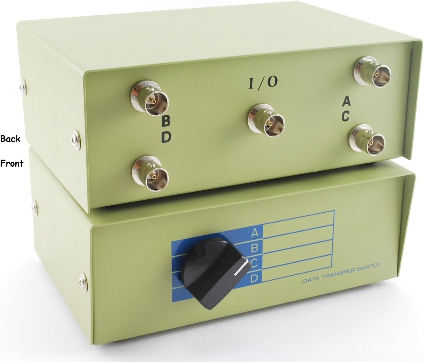 Cablesonline 4-Way Metal ABCD BNC Manual Rotary Switch Box (SB-037)