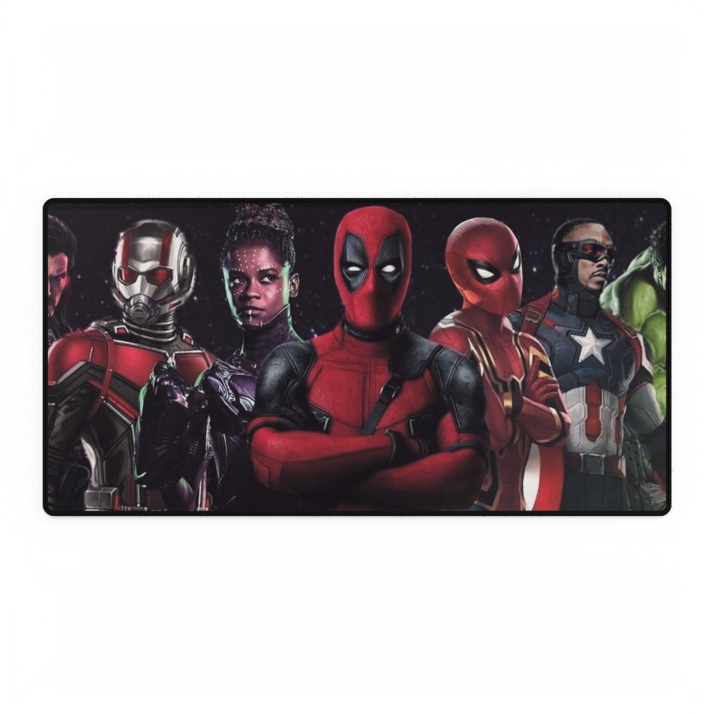 Marvel Superheroes Deadpool And Avengers Cinematic Team Lineup Mouse Pad DeskMat