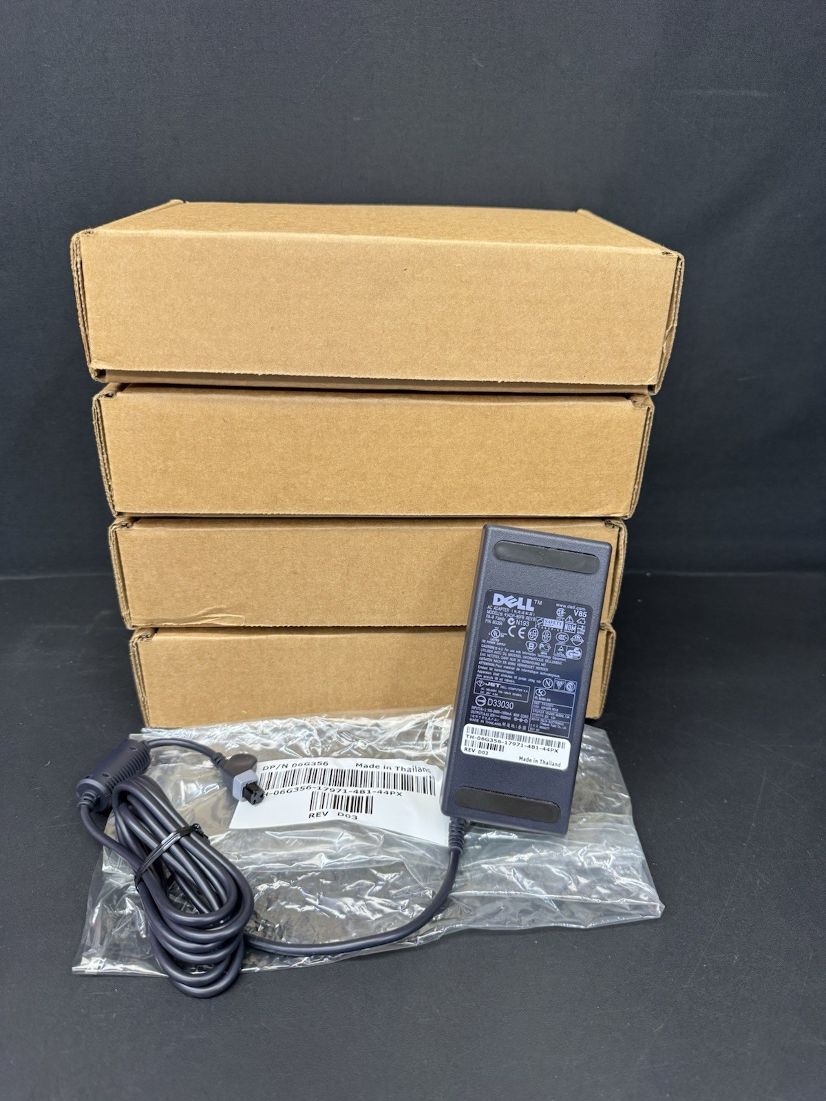 Lot of 4 Dell PA-9 90W AC Adapters ADP-90FB 20V 4.5A P/N 6G356 OEM