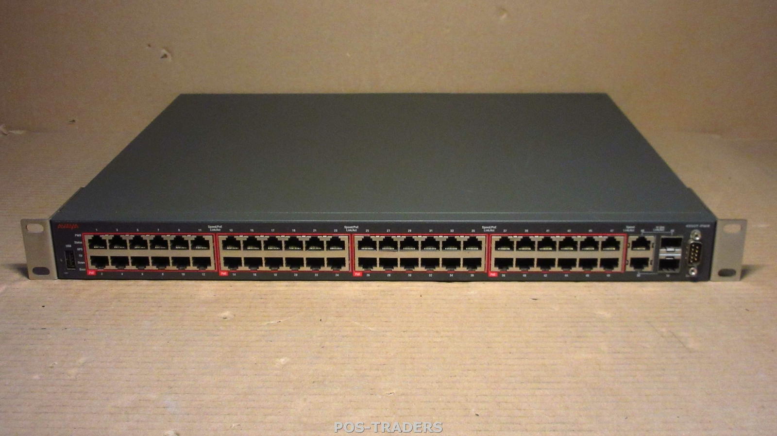 Nortel Networks 4550T-PWR 48-Port PoE Gigabit Switch AL4500A12-E6 INCL RM EARS