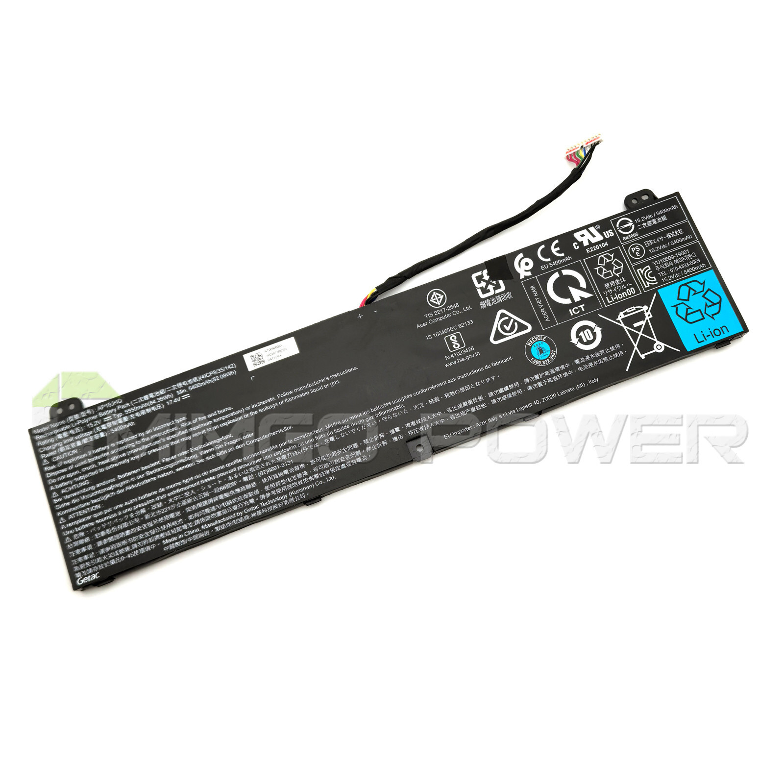 New Genuine AP18JHQ 84.36Wh OEM Battery for Acer ConceptD 7 CN715-71 PT515-51