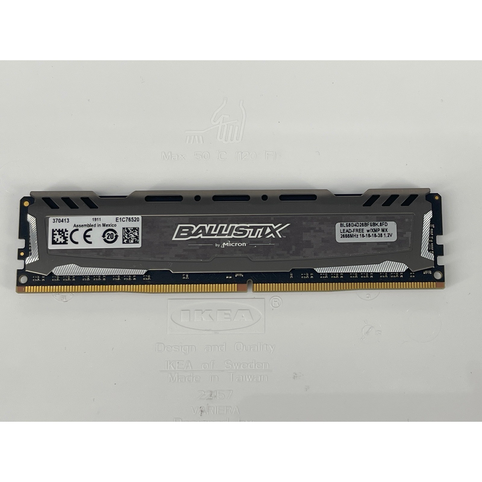 Ballistix Sport LT 8GB DDR4 2666MHz RAM BLS8G4D26BFSBK Desktop Memory Gray Camo