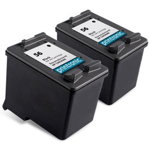 2PK HP 56 Ink Cartridge Black C6656AN for OfficeJet 4110 4215 5505 5510 5600