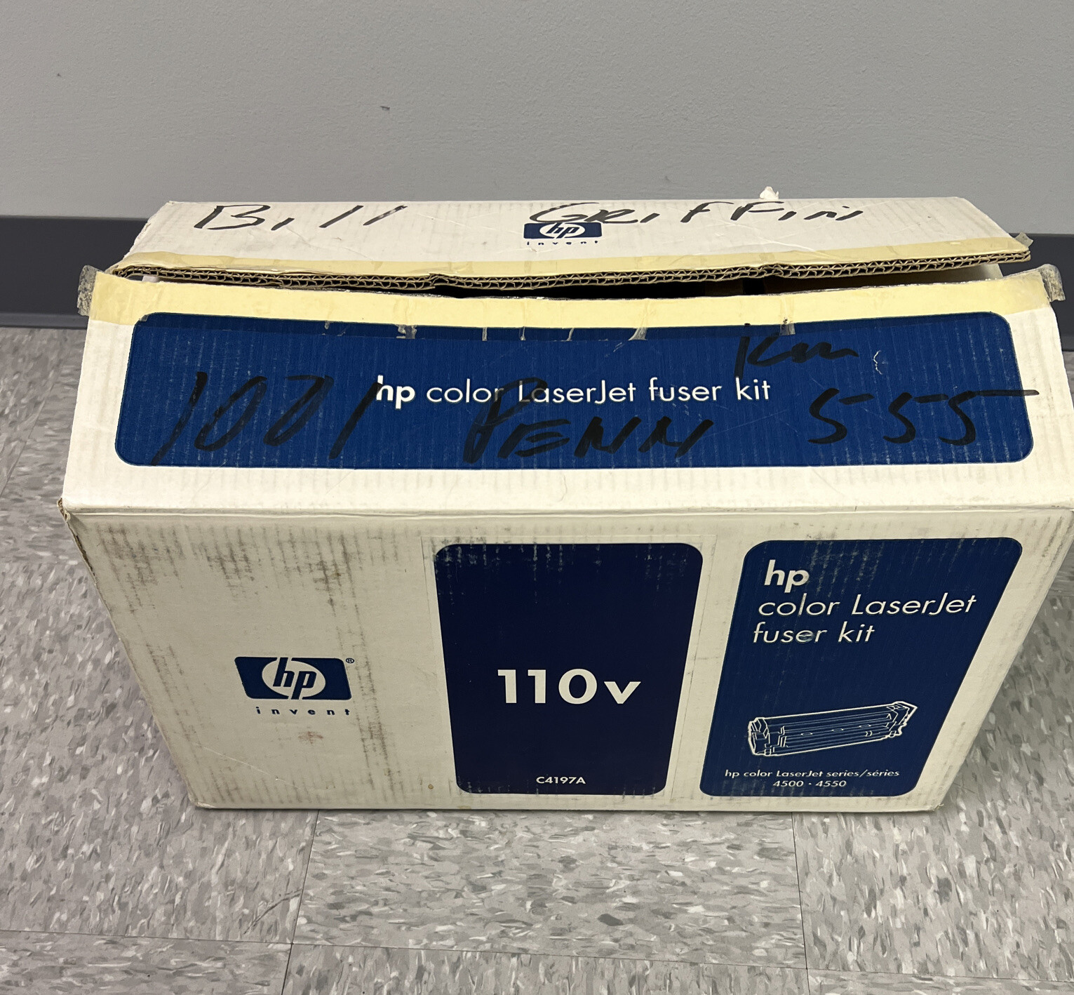 Genuine Open Box HP Color LaserJet Fuser Kit 110v C4197A OEM BOX.