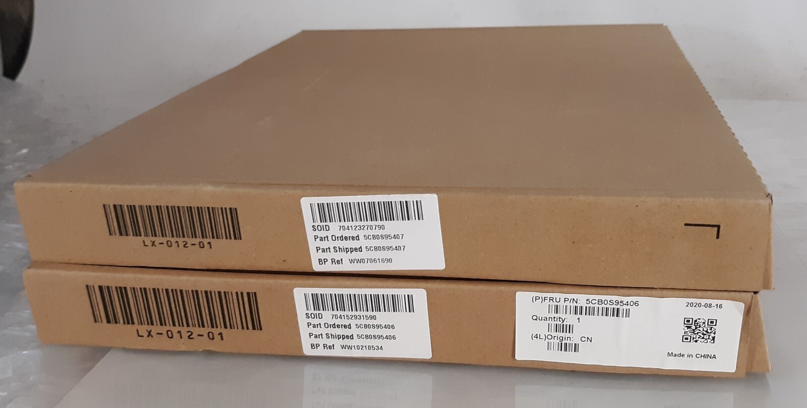 Pair of Lenovo T14 Gen1 5CBOS95406/7 Bottom Case NEW *OPEN BOX*