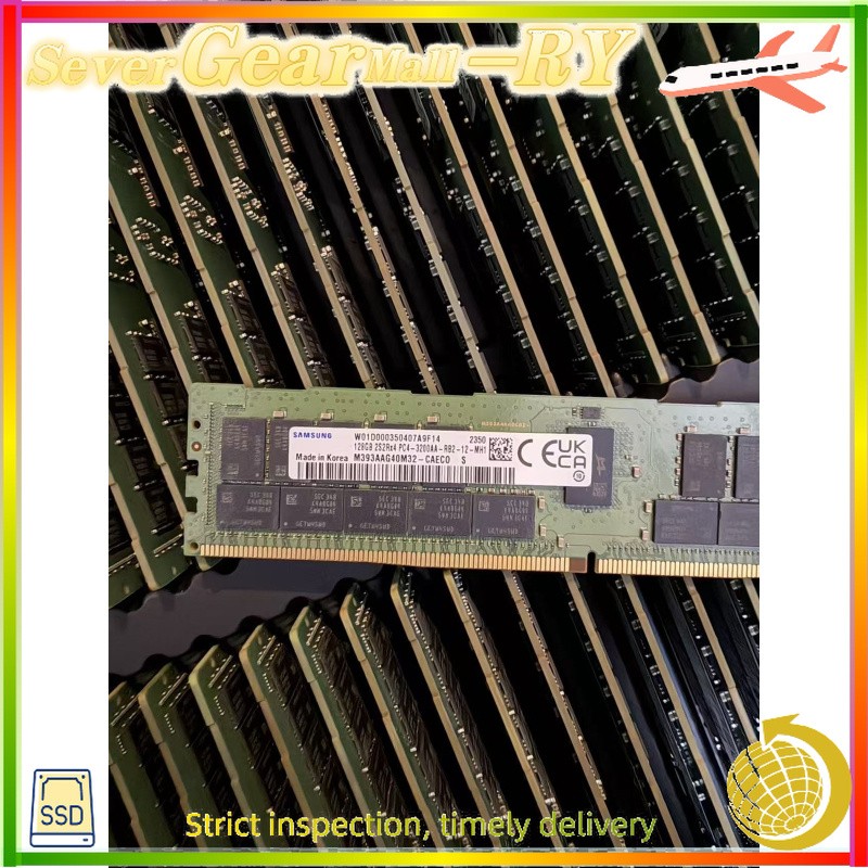 Samsung M393AAG40M32-CAE 128GB 2S2RX4 DDR4 PC4-3200AA RDIMM Server RAM Memory