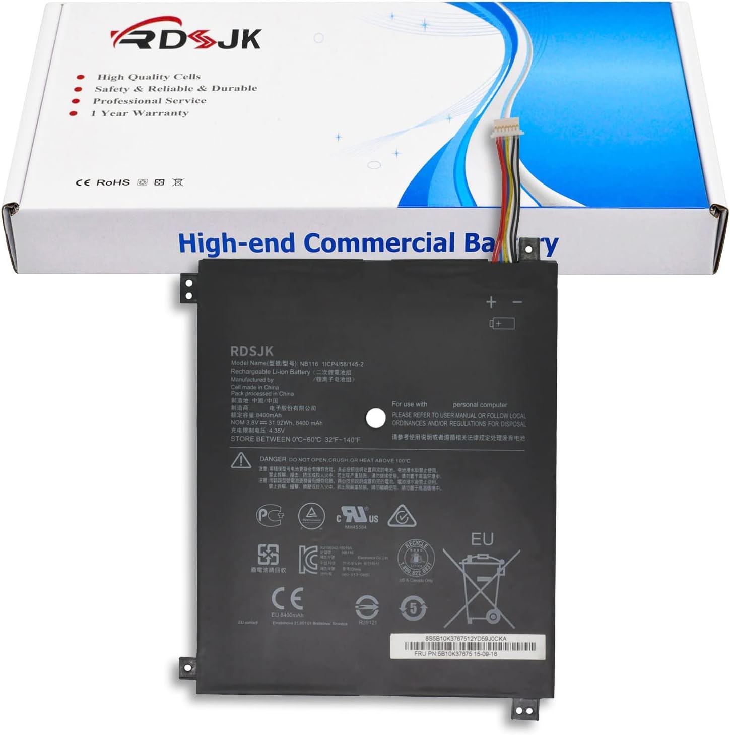 NB116 5B10K37675 Laptop Battery for Lenovo IdeaPad 100S 11IBY 80R2 100S 80 R2