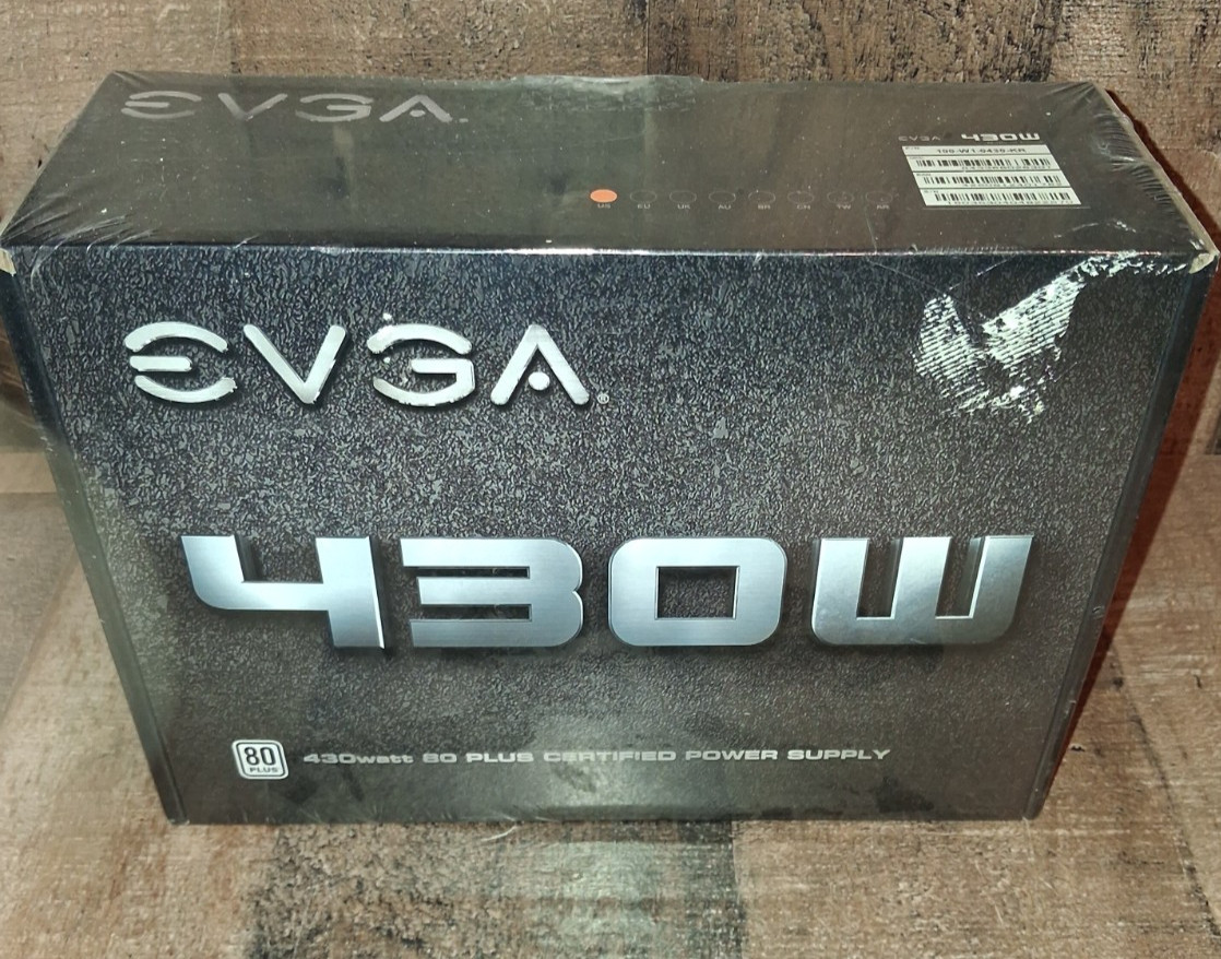 EVGA 430W 80 PLUS Power Supply PN 100-W1-0430-KR BRAND NEW SEALED Read