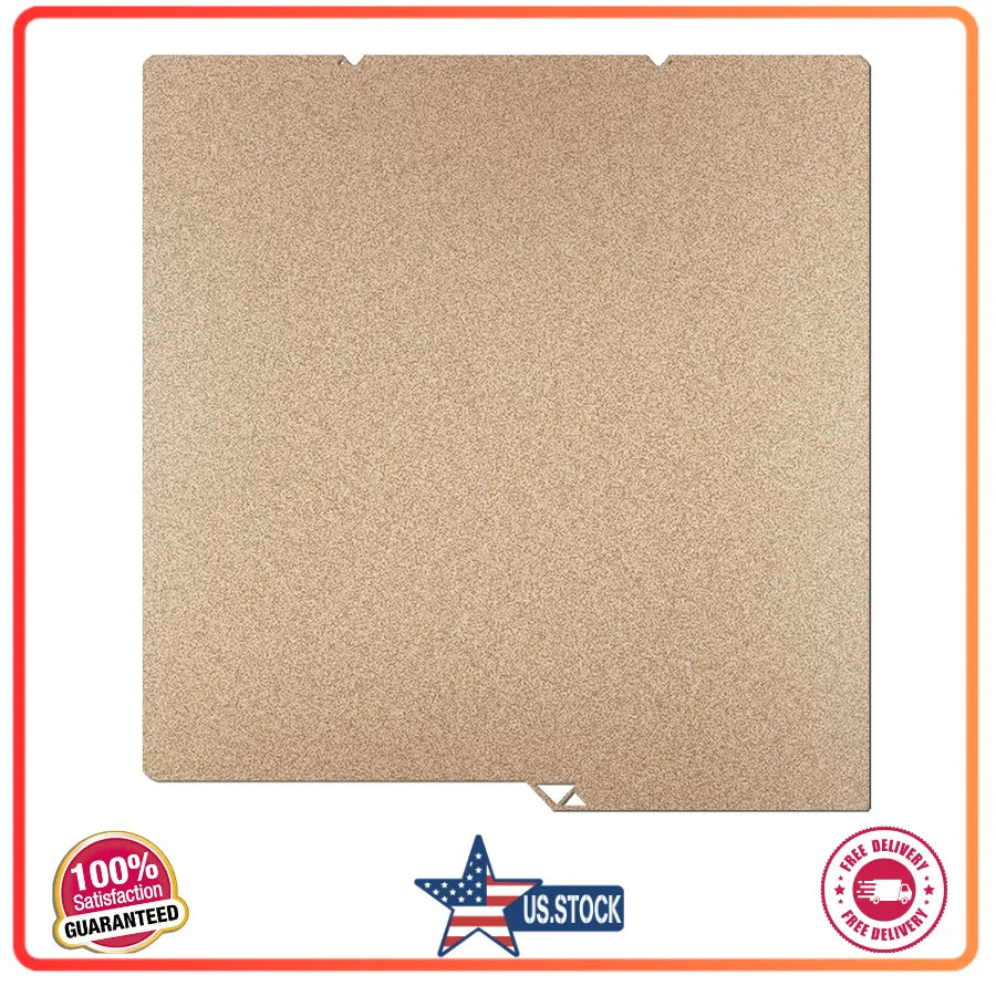 Anycubic Kobra S1 X 4 Build Plate 264x276mm Double Sided Textured Gold PEI Sheet