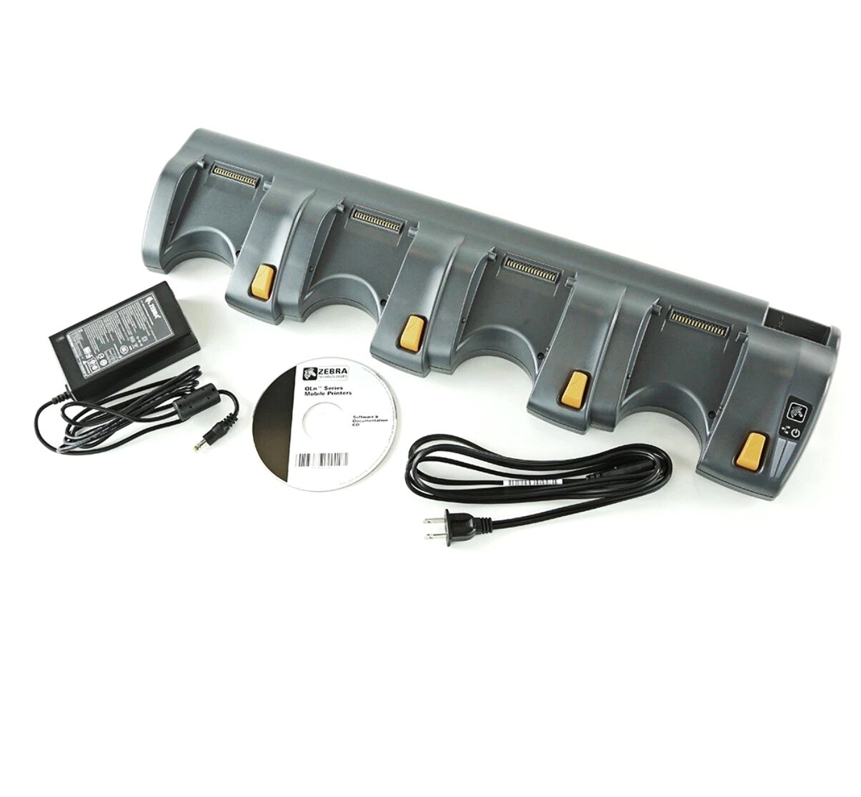 Zebra QLn-EC4 4-Bay Ethernet Dock Station Charging Cradle - QLn 220 320 Printers
