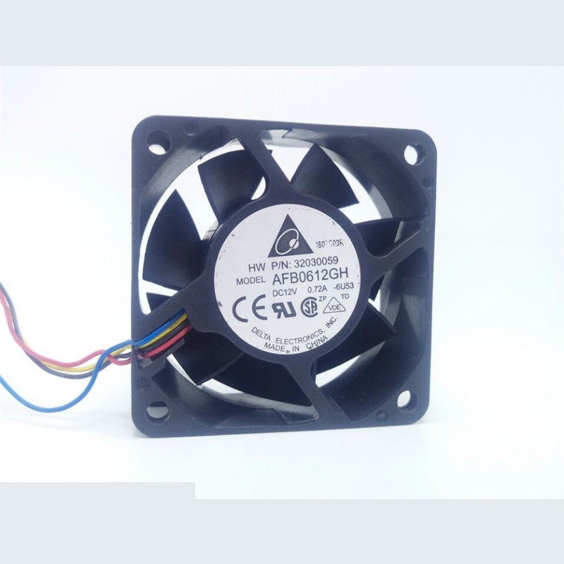 1PCS Delta AFB0612GH  12V DC 0.72A 6025  4-pin PWM PC Case Fan