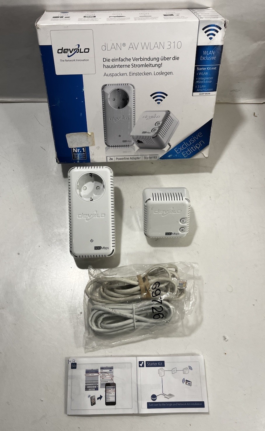 Devolo dLAN 500 WiFi MT:2503 Powerline Adapter & 500 Duo+ MT:2741 Starter Kit