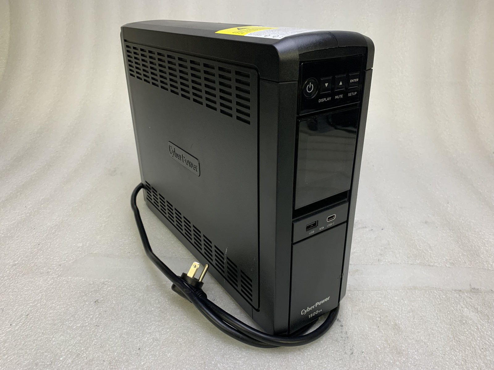 CyberPower GX1500U-R Gaming 1500VA 12 Outlets LCD UPS USED GOOD NO BATTERY