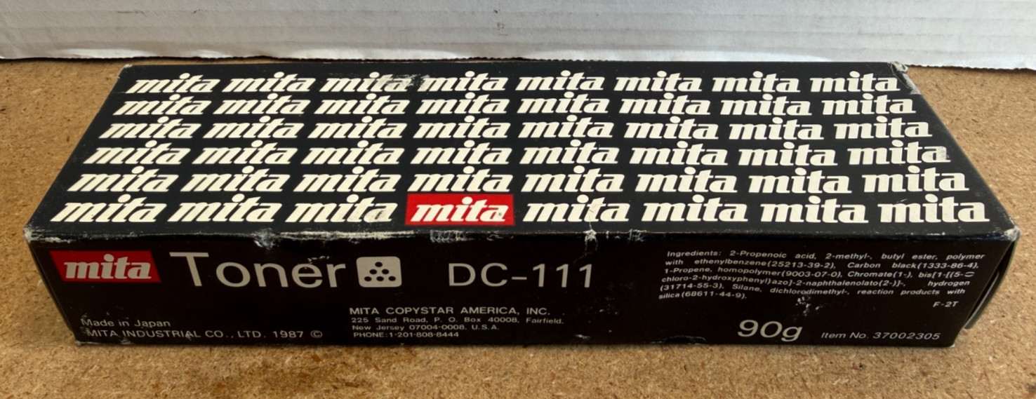 Genuine 37002305 Mita Toner DC-111 Copier Black Ink Paper Copies Cartridge Print