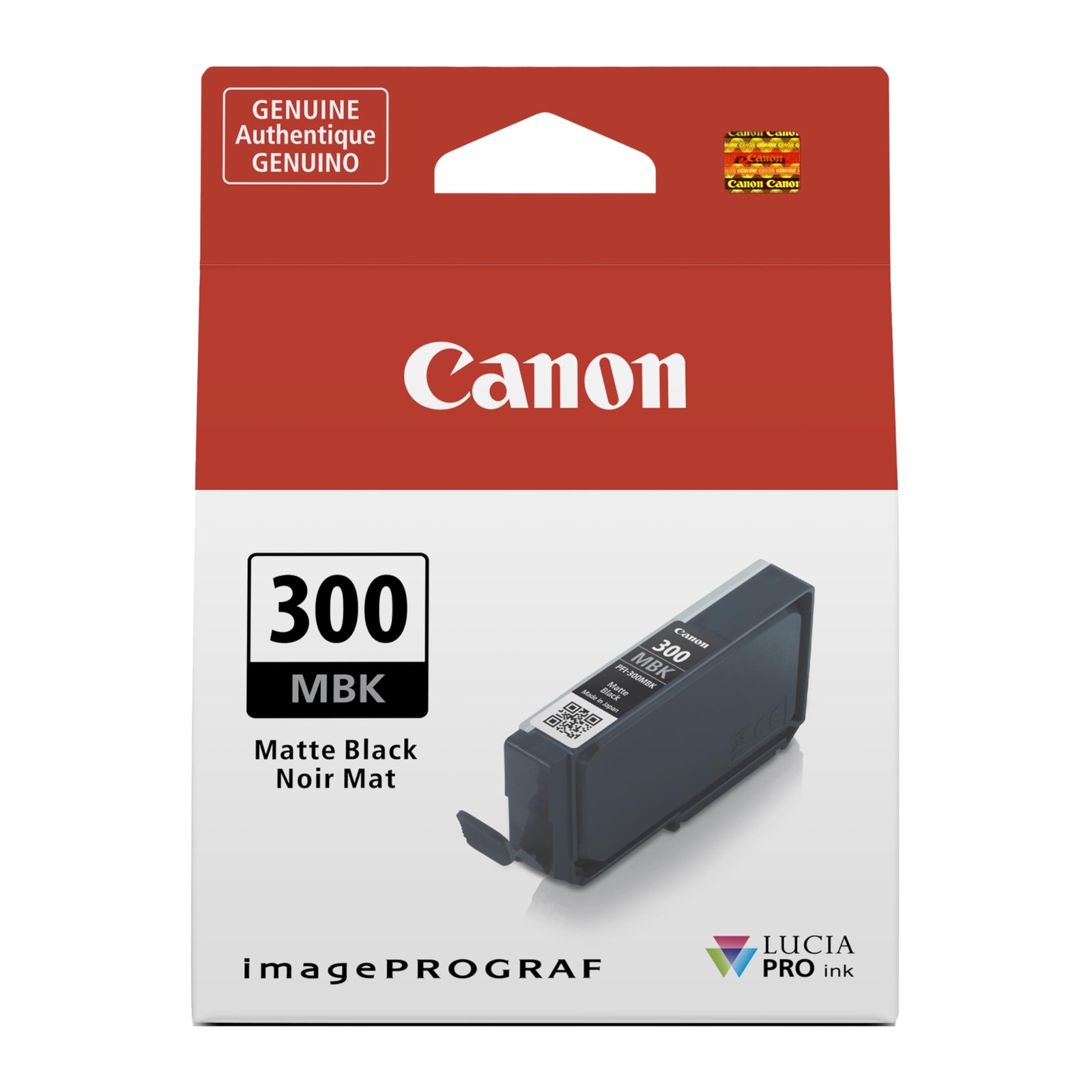 Canon PFI-300 Genuine Matte Black Ink Tank, 1 Count