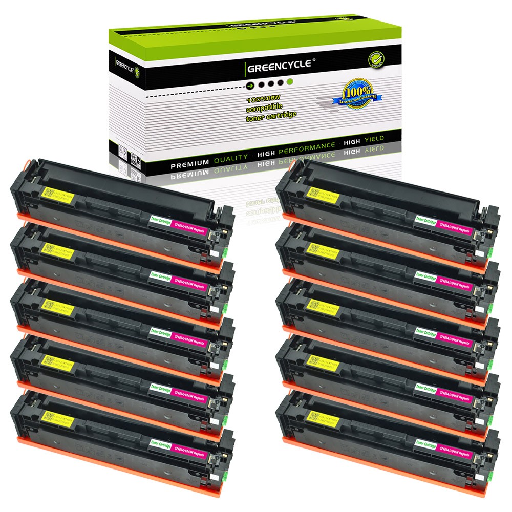 10PK MG Toner Fits for HP CF403A 201A Laserjet Pro MFP M277 M274n M277n M277dw