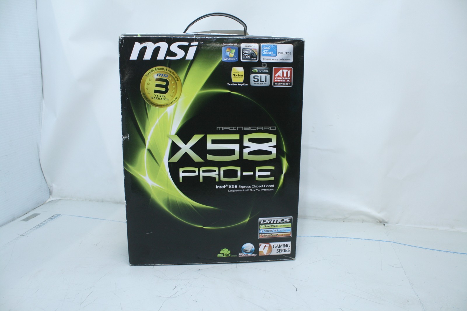 Original MSI X58 PRO-E X58 PRO Motherboard MS-7522 Intel X58 DDR3          T7-B1
