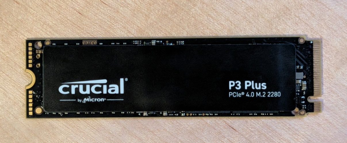Crucial P3 Plus 4TB NVMe M.2 SSD CT4000P3PSSD8 PCIe Gen4 Tested 96% Health