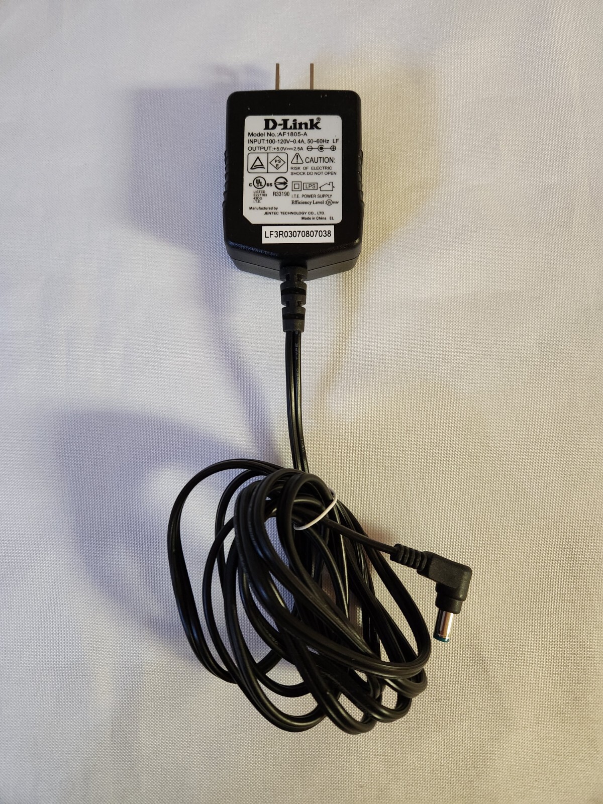 OEM D-LINK  AF1805-A AC ADAPTER  DC 5 V 2.5 A FOR MODEM ROUTER DSL-520B