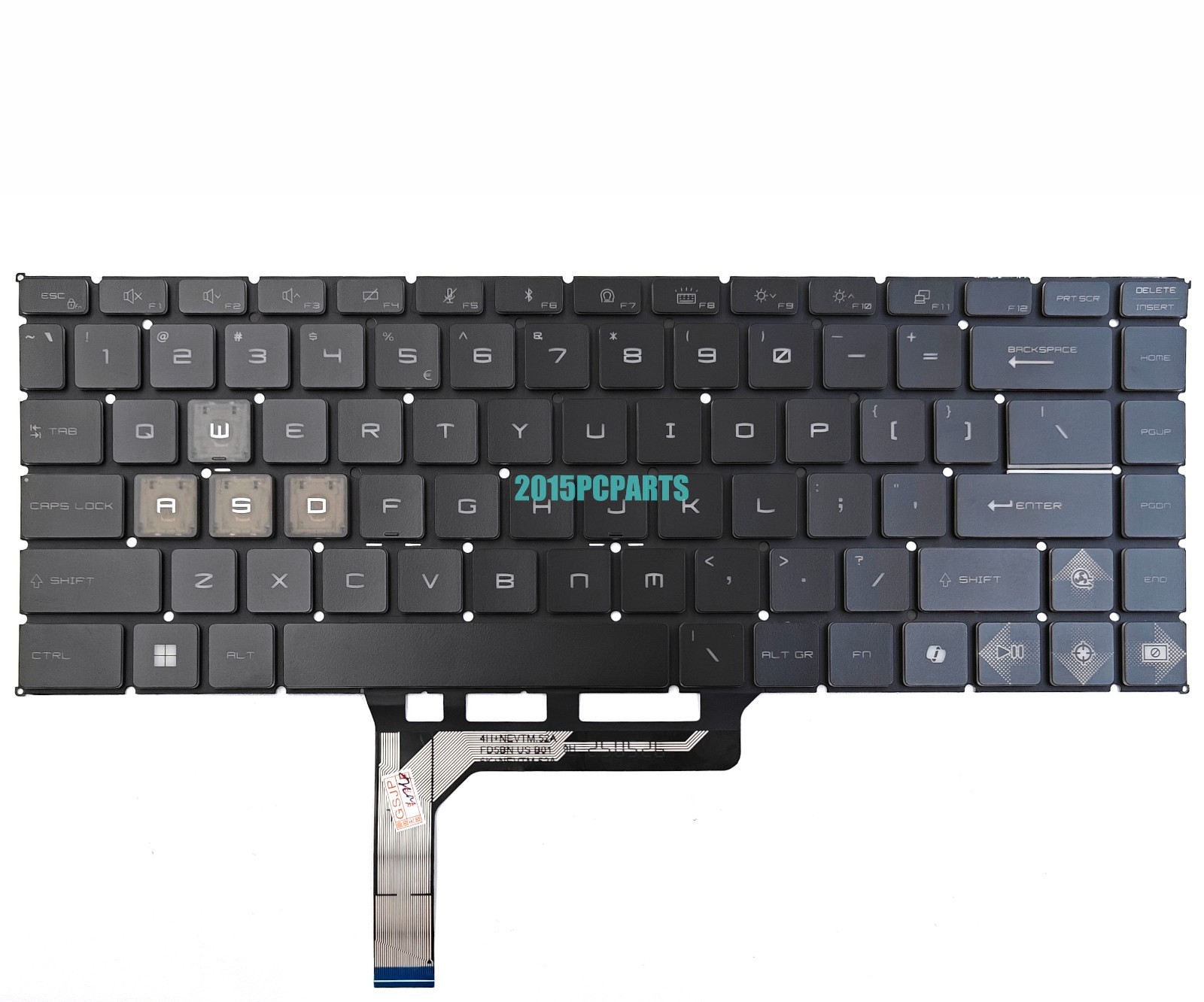 New MSI Thin 15 B12UC B12UCX B12VE B13UC B13VE A15 B7UC Keyboard Backlit US
