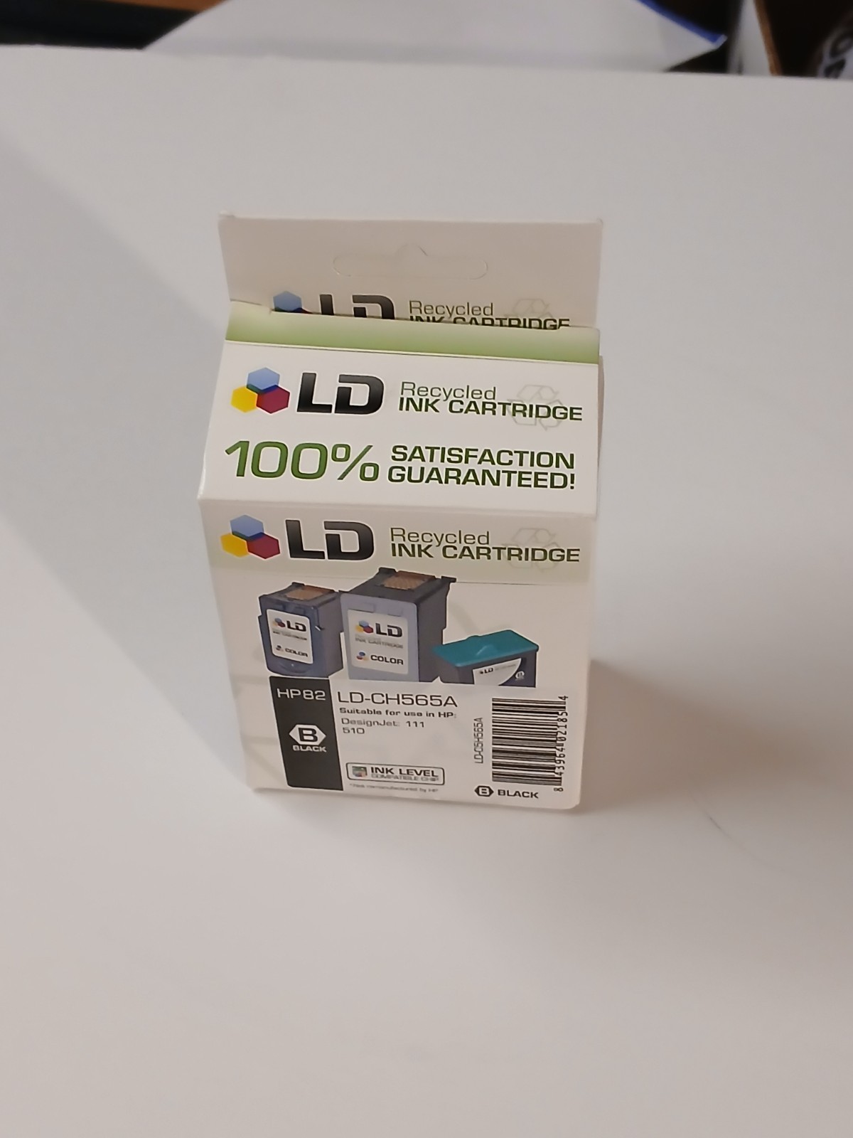 2Pk Replacement CH565A Compatible with HP 82 Black Ink for Designjet 111