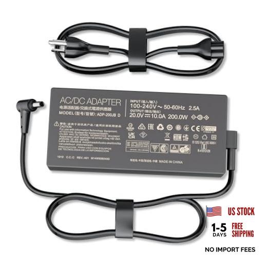 200W ADP-200JB D Laptop Charger Fit for Asus Zephyrus TUF Strix Vivobook Black