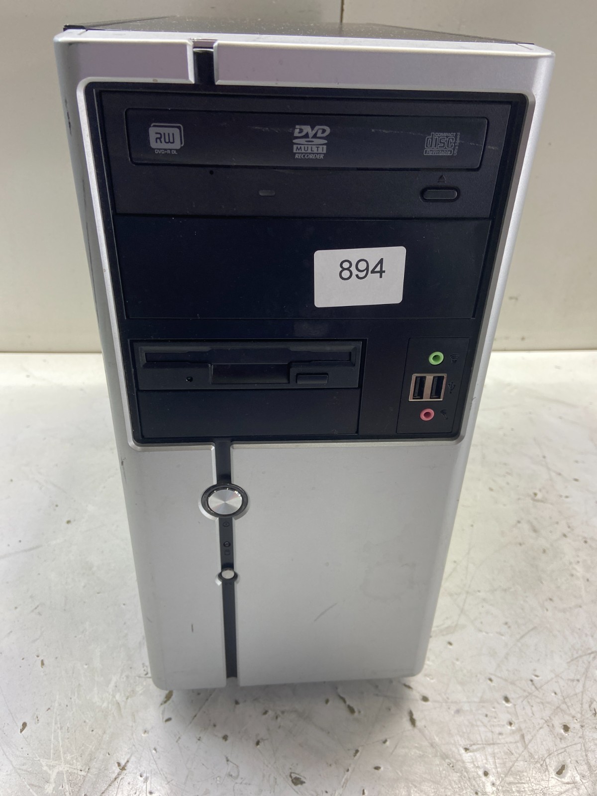 Vintage Retro Silver and Black mATX Case