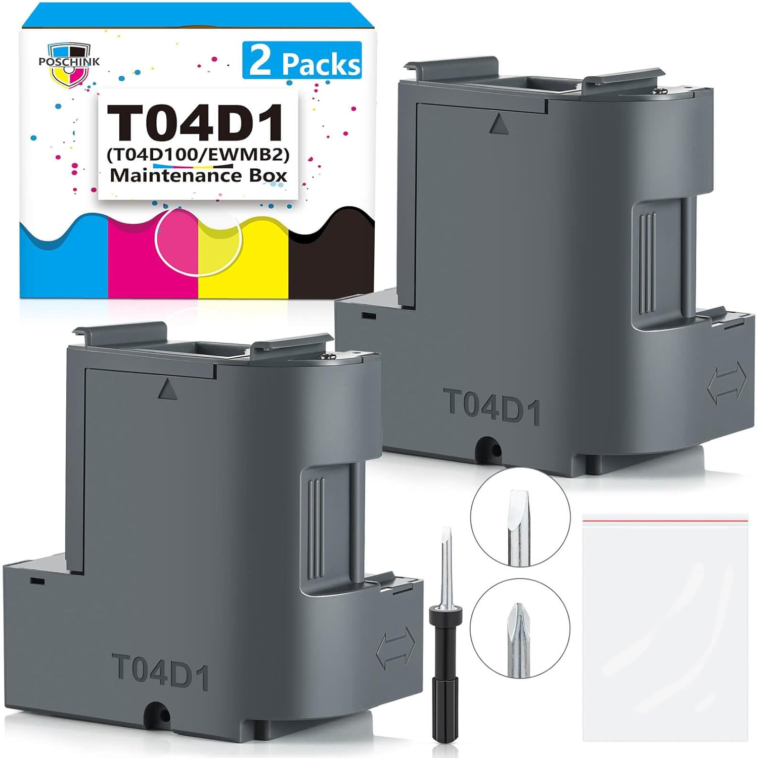 T04D1 T04D100 Ink Maintenance Box for ET-15000 ET-3750 ET-3760 WF-2860 ET-4760 E