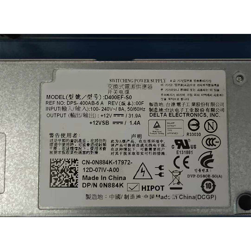 Used For Dell PowerEdge T310 A400EF-S0 400W Server Power Supply 100% Tested