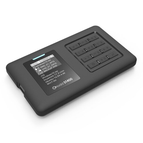 IODD ST400 2.5 inch Enclosure / USB-C/Bootable Virtual ODD / AES256-EXPRESS SHIP