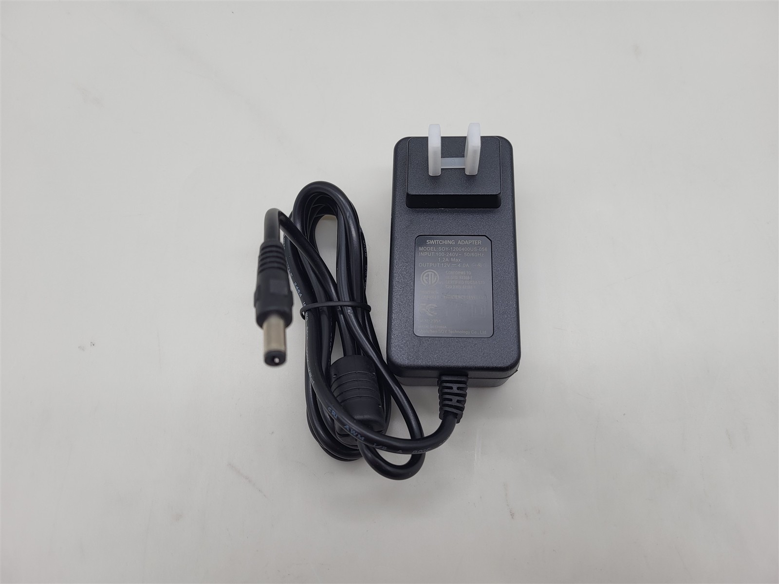 SANSUI Onn Monitor Power Supply AC Adapter Cord SOY-1200400US-056 12V 4A