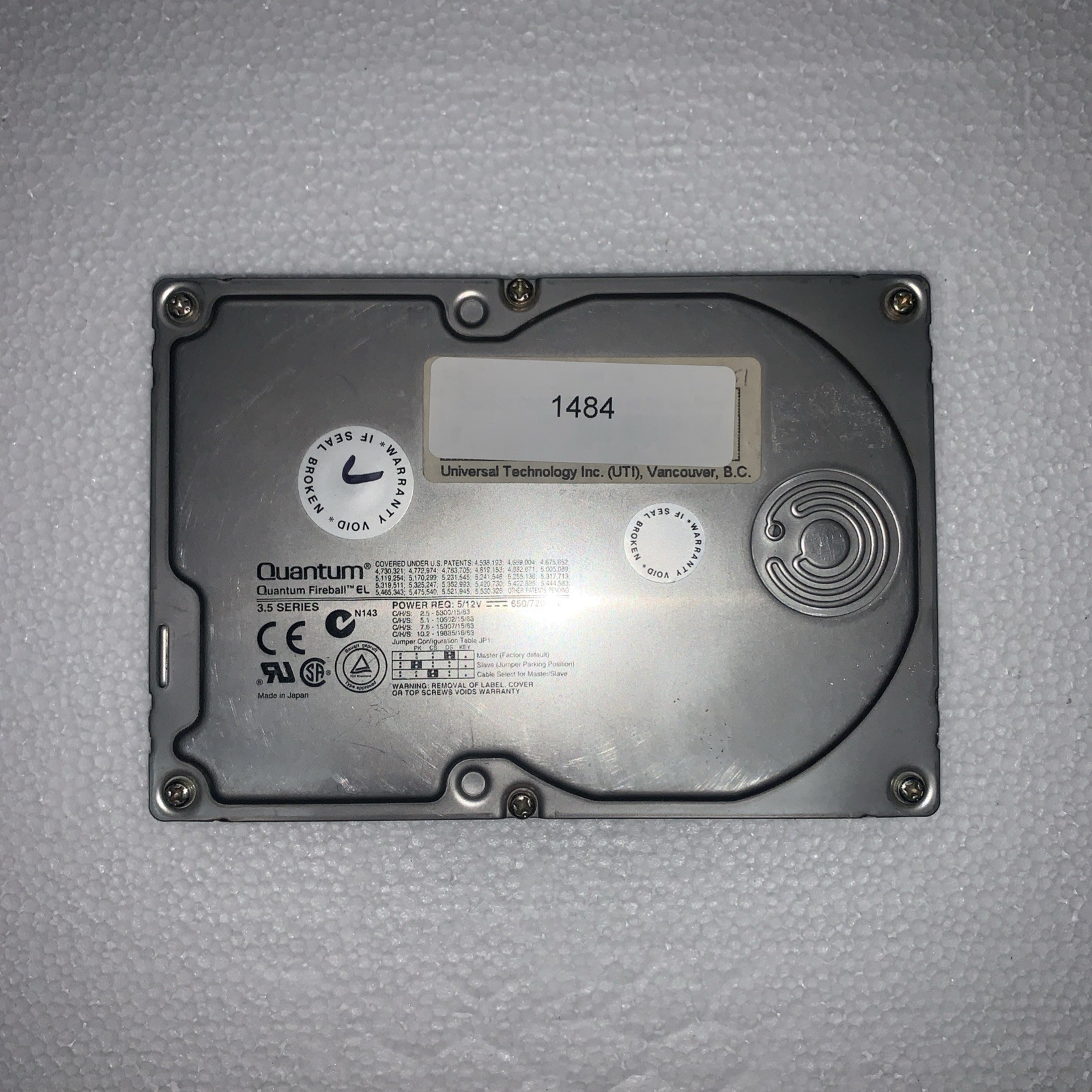 Quantum Fireball EL 10.2GB 3.5" IDE Hard Drive QM310200EL-A